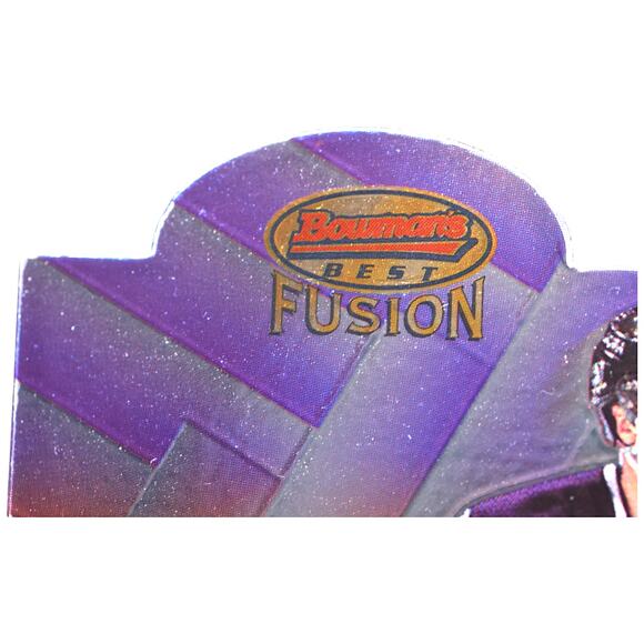 1998 Bowman's Best Mirror Image Fusion #F4 Teemu Selanne Fred Lindquist PSA 8 - Picture 6 of 8